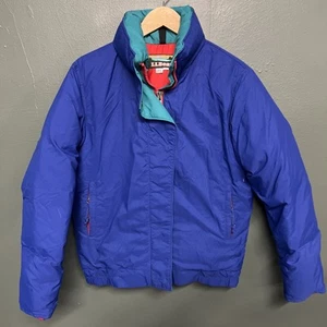 Vintage LL Bean Parka Women's Medium Goose Down Puffer USA Coat Jacket - Picture 1 of 3