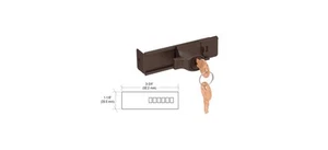 CRL TDK7DUKA Duranodic Bronze Stick-On Showcase Lock - Keyed Alike - Picture 1 of 3