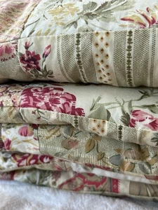 3 Kissenbezüge Landhaus Blumen King Size Patchwork Quilt Shabby Chic - Bild 1 von 9