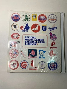 Raccoglitore carte baseball Major League ufficiale vintage anni 70 in condizioni grezze - Foto 1 di 8