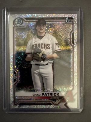 2021 Bowman Draft Chrome Chad Patrick #BDC-51 Speckled Refractor (RC) - Image 1 of 2