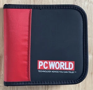 PC World 16 Slot CD/DVD Storage Case W/Mesh Storage Pocket•Never Been Used•VGC - Picture 1 of 16