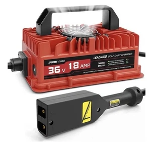 Caricabatteria carrello golf 18 AMP 36 Volt per EZGO TXT con spina stile D EPOWREY - Foto 1 di 7