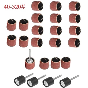 12 inch Sanding Drum Ring Set with Abrasive Rotary Grinding Head 25Pcs - Picture 1 of 46