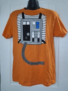 Star Wars Graphic Tee- Size Medium Mens/Women's Large Orange Short Sleeve - Picture 1 of 4