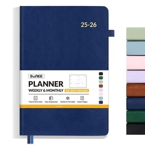 2025-2026 Weekly & Monthly Hardcover Planner 5.5" x 8.3" - 12 Month (July 202... - Picture 1 of 7