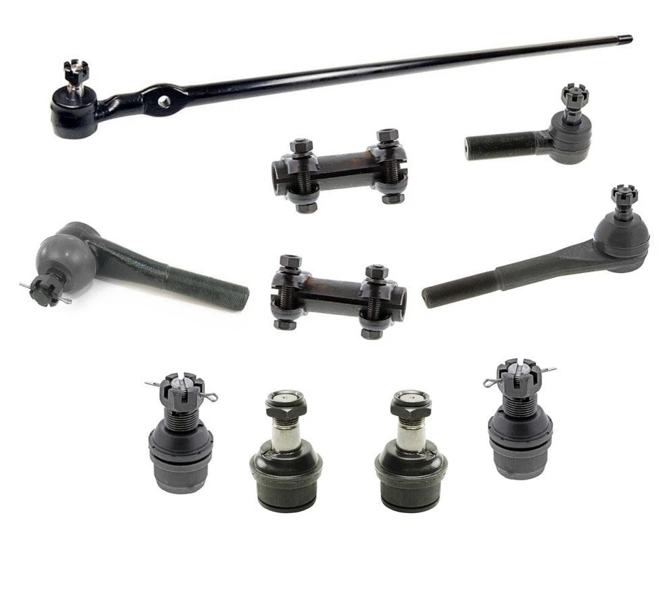 Kit de 10 piezas de extremo de varilla de amarre de dirección tracción en las 4 ruedas relación de eje 4:10 para GMC Jimmy 76-80 Foto 1 de 4
