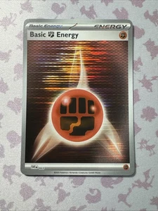 Basic Fighting Energy SVE 022 Holo Pattern Pokemon White Flare & Black Bolt NM - Bild 1 von 2