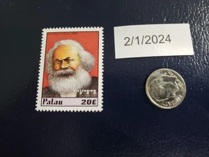 Karl Marx Deutscher Philosoph Geboren 1848 - 2000 Palau Briefmarke - Bild 1 von 1