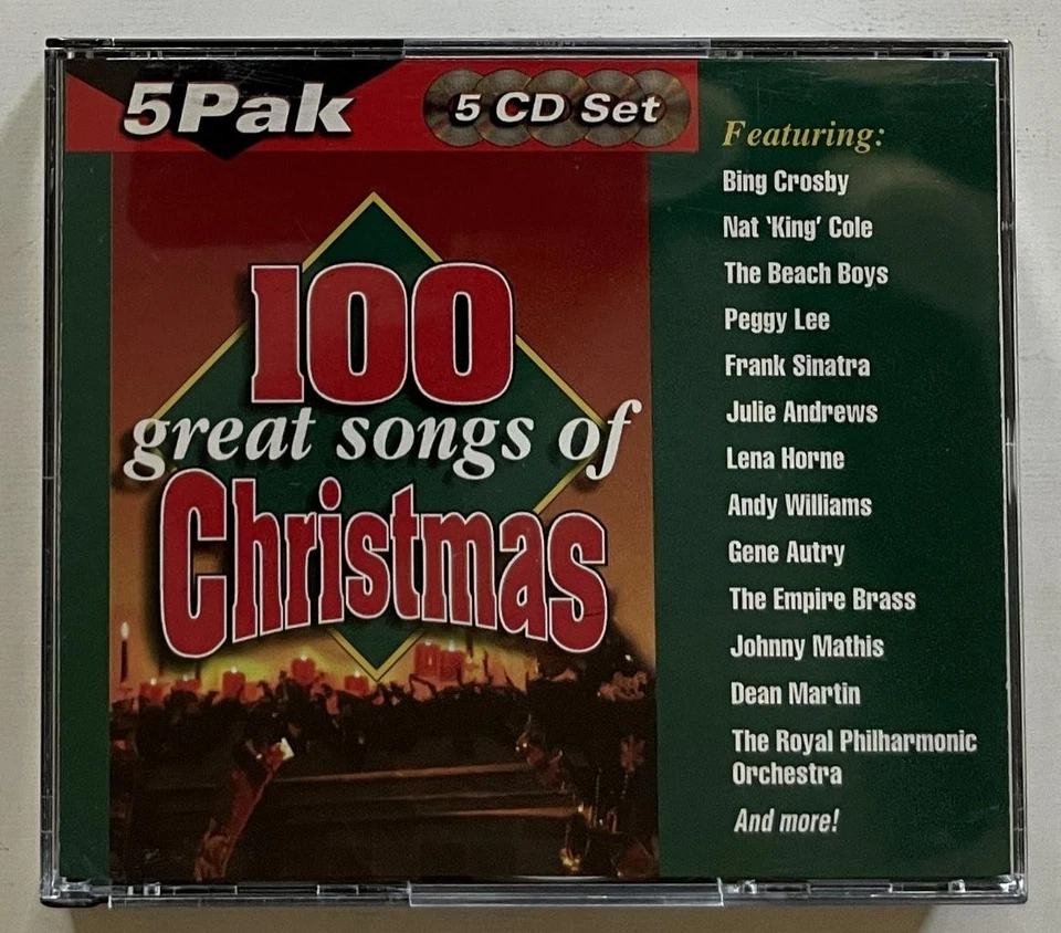 The Great Songs of Christmas 5xCD 100 Songs Bing Sinatra Nat King Cole Dean ++ Foto 1 de 4