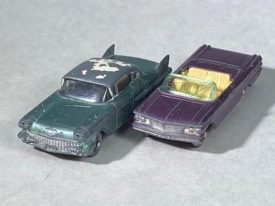 LESNEY MATCHBOX 27C CADILLAC, 39B PONTIAC - ROUGH, BUT RARE COLOR VARIATIONS - Image 1 of 4
