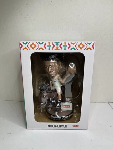 2022 San Antonio Spurs Keldon Johnson Horse Rider Bobblehead Cover