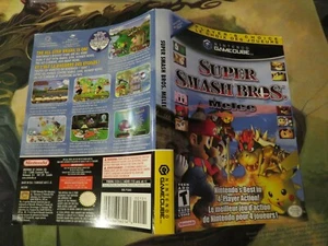 Super Smash Bros Melee NGC Nintendo GameCube CoverArt Genuine Original Manual - Picture 1 of 5