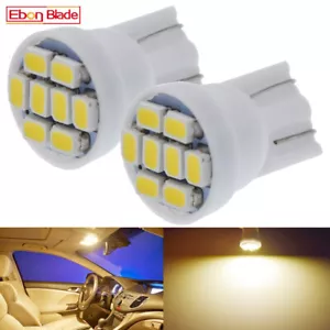 Warm White T10 W5W LED Bulb 8SMD Car Interior Dome Map Side Wedge Light Lamp 12V - Picture 1 of 10