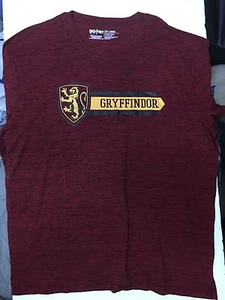 Harry Potter Griffindor Crest And Logo Burgundy Red Shirt Size XXL - Foto 1 di 3