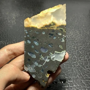 Amygdaloidal Agate Slab 100x49x7.5mm High Quality 320 ct UNPOLISHED - Picture 1 of 9