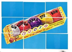1974 Topps Wacky Packages 7th Series 7 Boozo Puzzle Checklist 9 Card Set - Picture 1 of 1