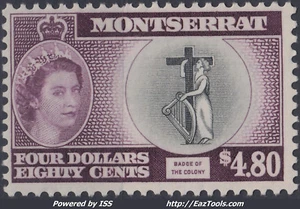 MONTSERRAT N° 144 NEUF * AVEC CHARNIERE - Picture 1 of 1