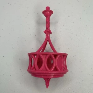 BARBIE Casa dei Sogni RICAMBI Rosa LAMPADARIO Lampadario 2015 - Foto 1 di 9
