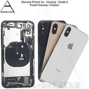 Genuine Apple iPhone Xs & Xs Max REAR BACK CHASSIS HOUSING WITH PARTS GRADE A - Picture 1 of 6