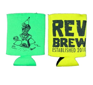 Revolution Brewing Lot of 2 Beer Bottle And Can Koozies Coolers Caddies Chicago - Picture 1 of 2