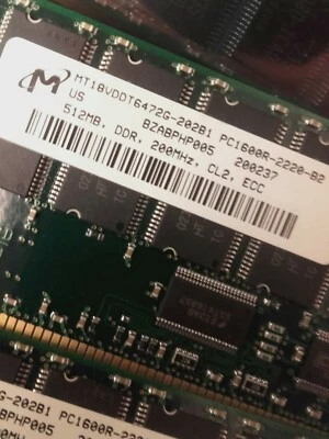 HP 1.5GB KIT DDR-3 x 175918-042 (512MB PC-1600R ECC Reg Server 184-Pin DIMM) RAM - Image 1 of 3
