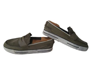 ROCADELIC DISTRESSED GRÜN LEDER SNEAKER HERREN US 11M HOT VTG SELTEN KOSTENLOSER VERSAND - Bild 1 von 10