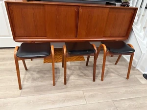 Isamu Kenmochi for Akita Mokko - 3 Mid Century Modern Stacking Stools - Picture 1 of 21