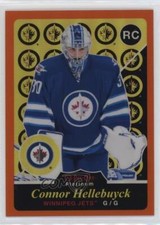 2015 O-Pee-Chee Platinum Retro Rainbow Orange 22/49 Connor Hellebuyck Rookie RC