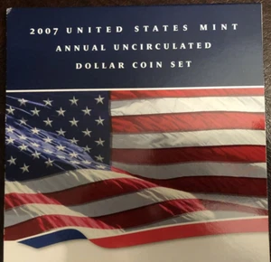 2007 1st Ed. Uncirc Dollar 6 Coin Set Silver Eagle, Sacagawea, Presidential - Picture 1 of 15