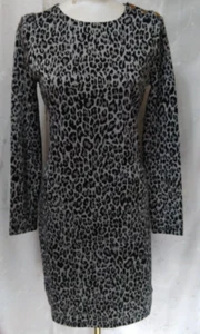 New WHITE HOUSE BLACK MARKET Size Small Jacquard Knit Dress Long Sleeve Shimmer - Picture 1 of 7