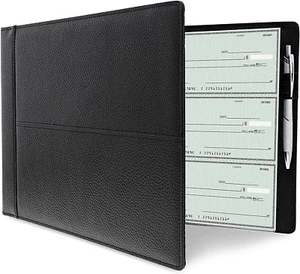 Business Check Binder 7 Ring for Checkbooks, Holds 600 Checks (14 X 2 X 10 In) - Picture 1 of 12