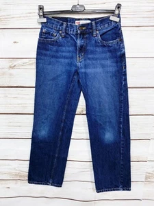Levis 505 Regular Boys Denim Jeans Size 14 Blue Straight 100% Cotton 5 Pockets - Picture 1 of 10