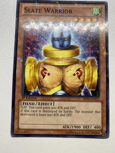 Yugioh Slate Warrior 1st Edition Starfoil BP01-EN121 HP - Picture 1 of 22