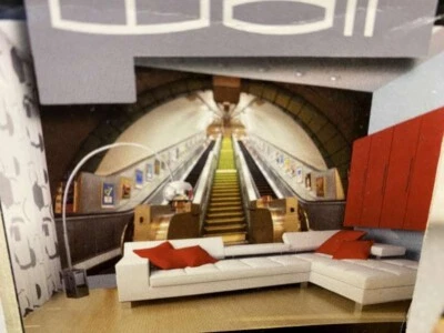 WALL MURIAL WALLPAPER IWALL SUBWAY ESCALATOR H.2.32M X W.3.15 M — 第 1/4 张图片