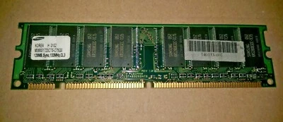 Samsung 128MB PC133 CL3 SDRAM DIMM M366S1723CTS-C75Q0  140133-001 - Image 1 of 2
