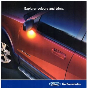 Ford Explorer Colour & Trim 2003-04 Australian Market Single Sheet Brochure - Picture 1 of 2