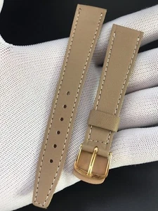 STRAP WATCH CUERO LEGITIMO COLOR GRIS/GRAY 18MM "NEW OLD STOCK 1970" - Imagen 1 de 3