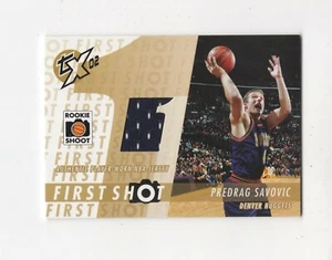 2002-03 TOPPS XPECTATIONS FIRST SHOT ROOKIE PREDRAG SAVOVIC NUGGETS JERSEY - Picture 1 of 1
