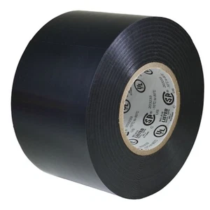 TapesSupply PVC Black Premium Grade Electrical Tape: 2" x 66 Ft. length - Picture 1 of 6