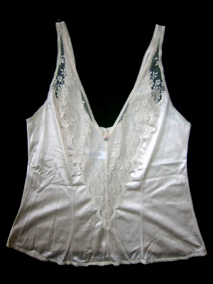 DE COLECCIÓN MAIDENFORM Chantilly SATINADO Floral Encaje Sedoso CAMISOLA CAMI SIN MANGAS 38 Foto 1 de 4