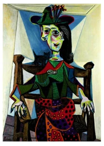 DORA MAAR AU CHAT - PICASSO 5"X7" PHOTOGRAPH - Picture 1 of 1