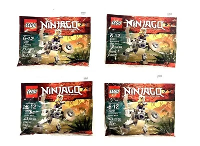 LEGO NINJAGO: Anacondrai Battle Mech (30291) Lote de 4 bolsas de polietileno nuevas raras retiradas Foto 1 de 4