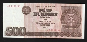 Germany Democratic Republic 500 Marks, 1985, P-33, UNC * - Picture 1 of 2