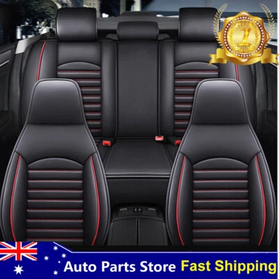 Car Seat Cover For Holden Cruze PU Leather Full Set Front Rear Cushion Protector - image 1 of 4