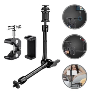 Arm Stand Cell Phone Support Bracket Holders Desktop Mobile Clip - Photo 1 sur 12