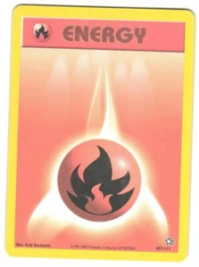 Pokemon Neo Genesis Fire Energy #107/111 LP Common - Picture 1 of 2