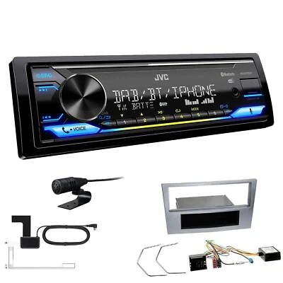 JVC DAB+ Bluetooth inkl. Antenne Autoradio für Opel Zafira B matt chrom Canbus - Bild 1 von 4