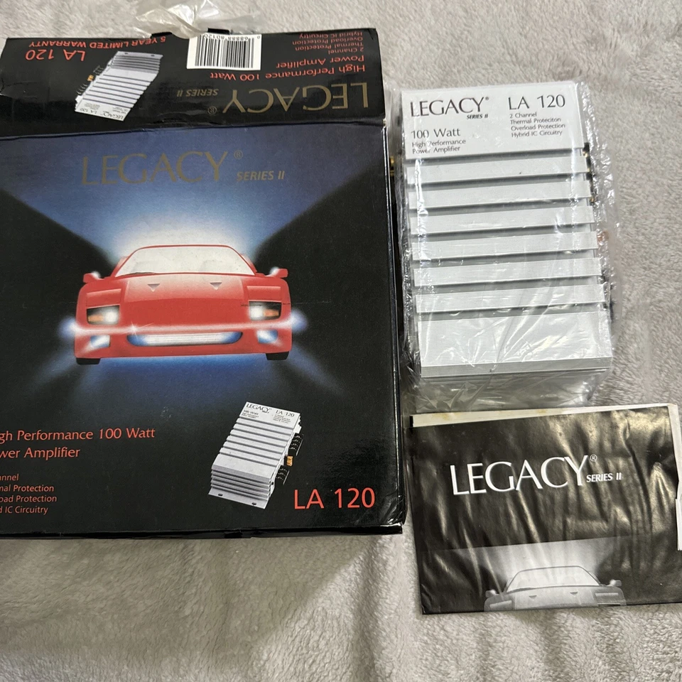 Legacy series ll LA120 240 Watt, 2 Channel High Performance Car Audio Amplifier - Image 1 of 4