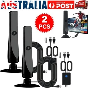 2X Rewave Antena, TV Antenna, Suction Cup Digital TV Antenna Plug Play 3M Cable - Picture 1 of 12